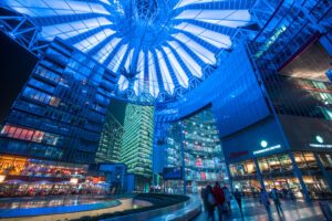 Sony Center på Potsdamer Platz