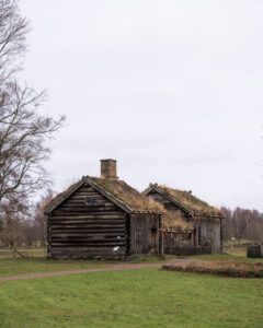 Hus ved Fredriksdal Frilands- og Havemuseum er Sveriges største frilandsmuseum.