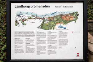 Kort over Landborgspromenaden