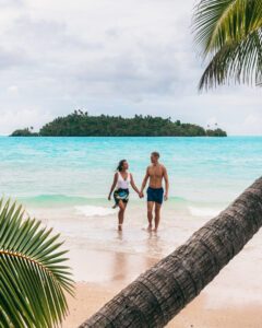 Alex og Victoria på Cookøerne