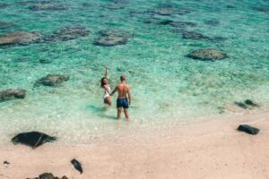 Black Rock strand, Cookøerne