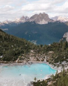 Lago di Sorapis dronebillede