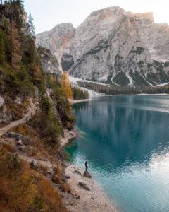 Udsigtspunkt ved Lago di Braies