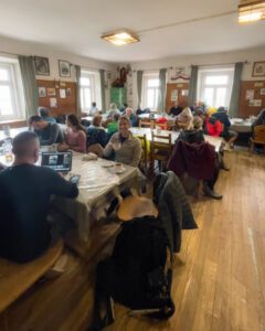Inde på Rifugio Antonio Locatelli/Dreizinnenhütte