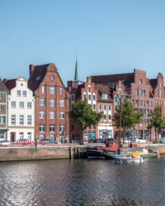 Lübeck ved Travefloden