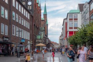 Lübecks hovedgade i den gamle bydel