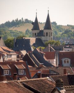 Udsigten fra AKZENT Hotel Villa Saxer i Goslar