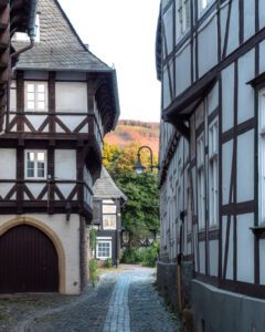 Bjerge tæt på Goslar i Harzen
