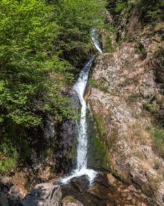 Lille vandfald ved Allerheiligen-Wasserfälle i Baden-Württemberg