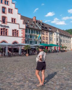 Victoria i Freiburg på en sommerdag i juni