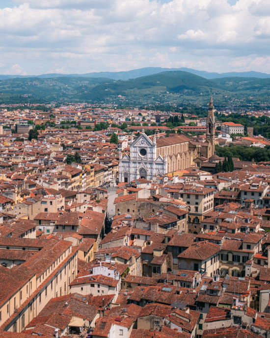 Udsigt fra Arnolfo-tårnet