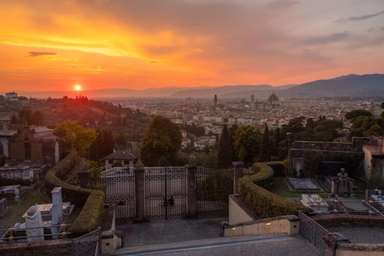 Udsigten oppe fra kirken