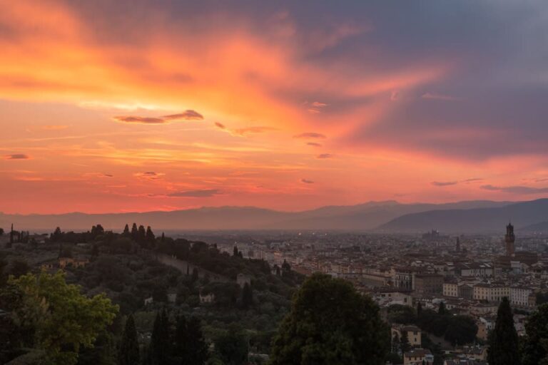 Solnedgang over Firenze