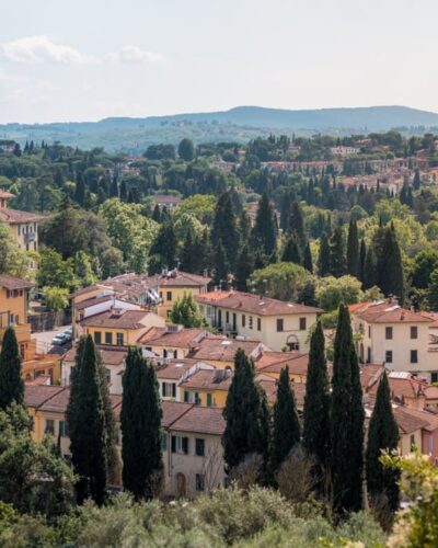 Tagene i den sydlige del af Firenze