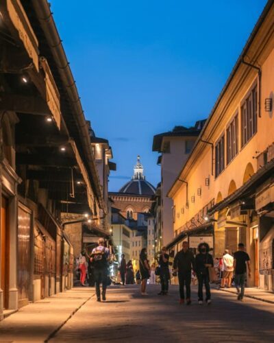 Ponte Vecchio om aftenen