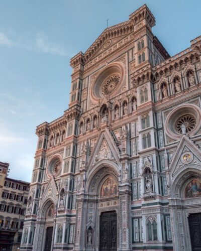 Domkirken i Firenze i solnedgangen