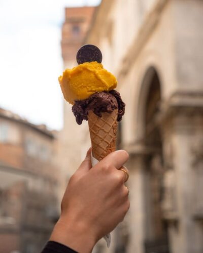 Gelato i Siena, Italien