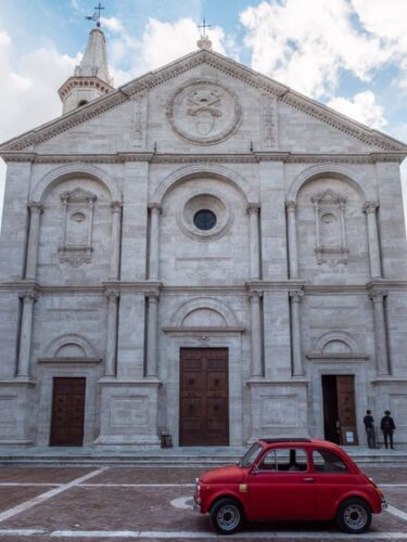 Piazza Pio II i Pienza, Toscana