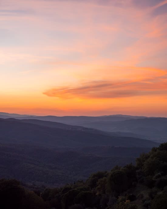 Solnedgang i Toscana
