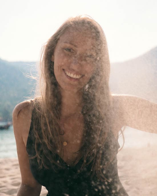 Victoria på stranden