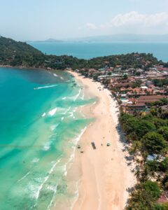 Haad Rin Beach dronebillede