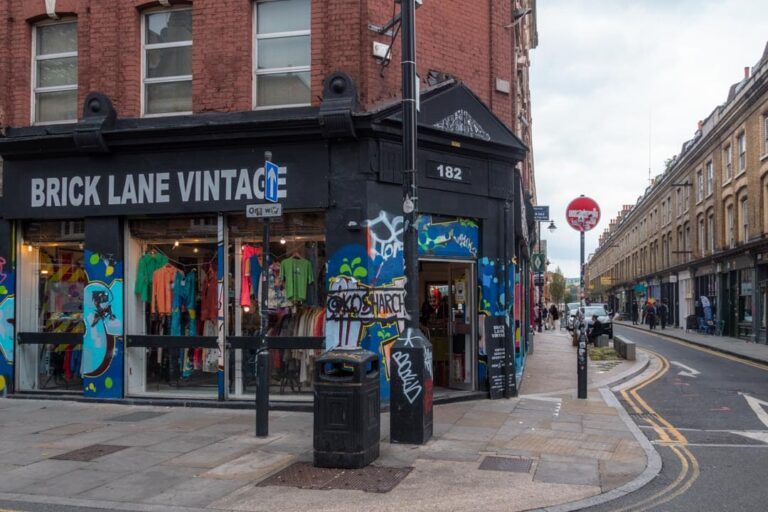 Genbrugsbutik i Brick Lane