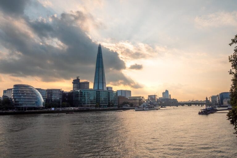 The Shard set fra den anden side af Themsen