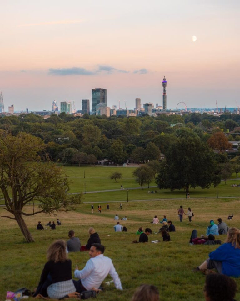 Solnedgangen fra Primrose i London
