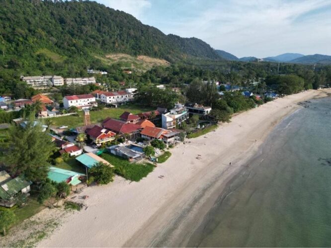 Lanta Garden Home set fra en drone