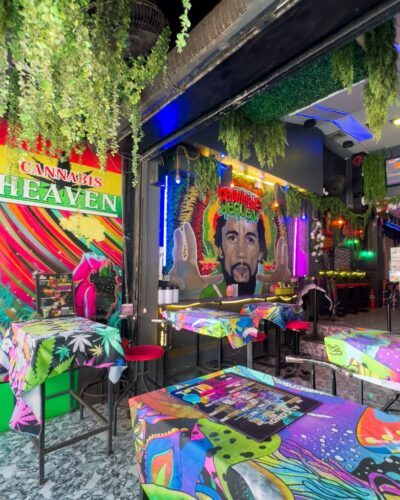 Psykedelisk weed shop på Phuket