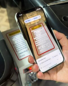 Google Translate på telefonen i Thailand