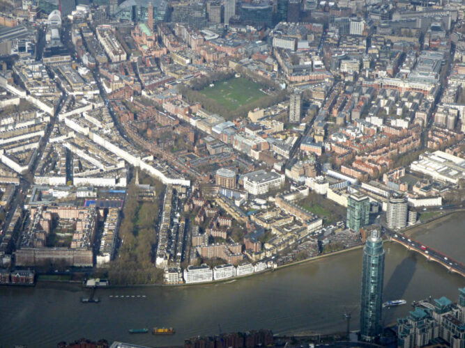 Pimlico set fra luften