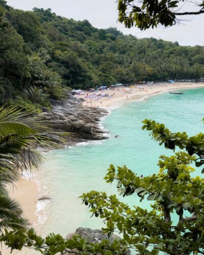 Udsigt over Freedom Beach fra den nordlige ende