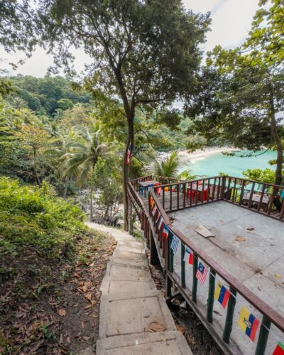 Her er restauranten på den nordlige del af Freedom Beach