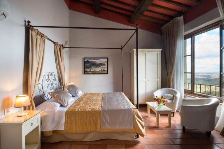 Værelse med udsigt hos Hotel Leon Bianco