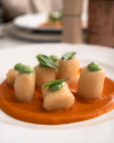 Hjemmelavede gnocchi hos I Pini tæt på San Gimignano