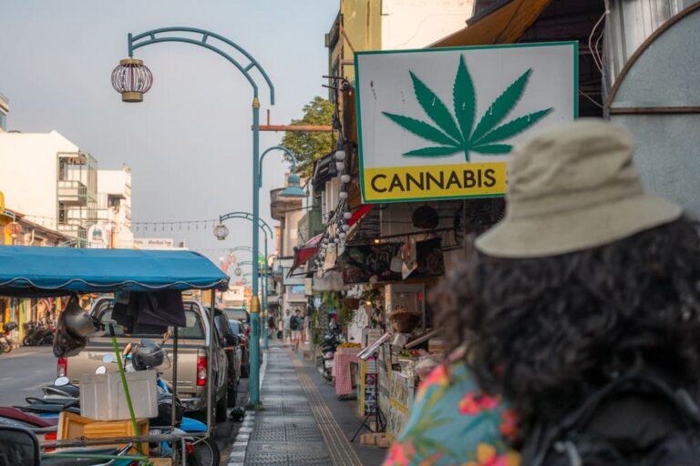 Cannabis-butik i Phukets gamle bydel