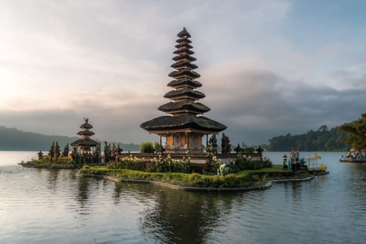 Det flydende tempel på Bali i Bedugul-området