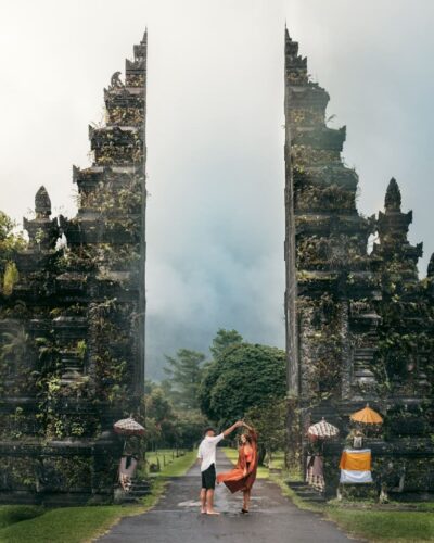 Den kendte port Handara Gate på Bali