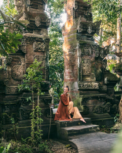 Victoria i port på Adiwana Svarga Loka i Ubud