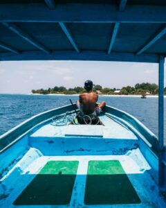 Privat båd til Gili Meno