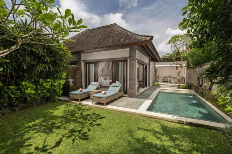 Villa med privat pool hos Visesa Ubud Resort