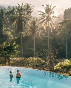Alex og Victoria i Ubud på Bali