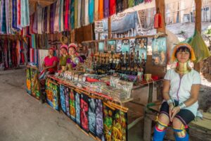 Long Neck Karen landsby tæt på Chiang Mai