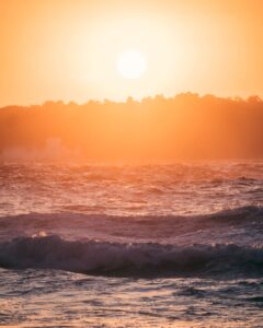 Fantastisk solnedgang på Nusa Penida