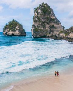 Alex og Victoria på Nusa Penida