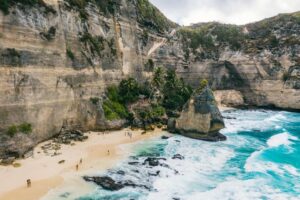 Stranden på Diamond Beach