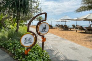 Cykelsti og gåsti i Sanur