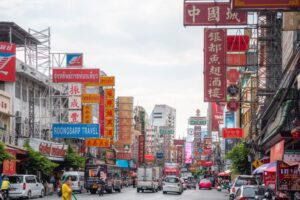 Yaowarat Road i Bangkoks Chinatown