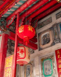 Lampe ved Chow Sue Kong Shrine